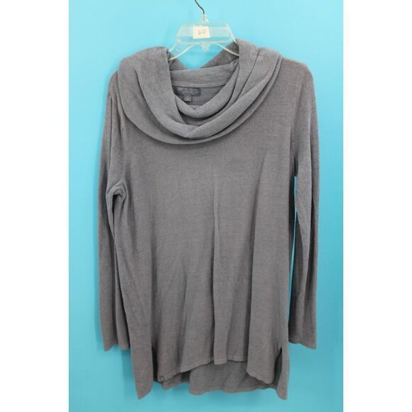 Barefoot Dreams CozyChic Ultra Lite Cowl Neck Hi Low Tunic Blue Size M Womens - Picture 1 of 6